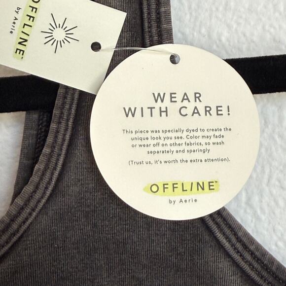 NWT AERIE Offline Sports Bra in Heathered Gray - Picture 5 of 6